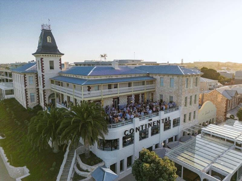 The Continental Hotel in Sorrento, Victoria, from above
